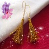 gold metallic decorative curtain tassel fringe