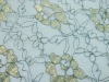 gold/sliver thread nylon lace fabric