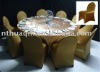 gold spandex chair cover for wedding