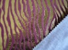 gold stamping velboa bonding TC fabric