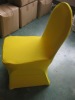 gold thicker spandex chair cover with reinforced pocket leg