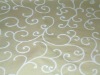 golden jacquard damask round tablecloth for party