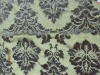 golden-print velvet curtain fabric