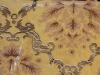 golden-print velvet curtain fabric