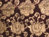 golden-print velvet curtain fabric