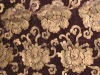 golden-print velvet curtain fabric