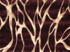 golden-print velvet curtain fabric