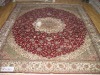 good quality hand knotted silk rug