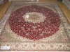 good quality hand knotted silk rug