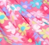 good visual effect polyester burnout coral fleece fabric