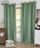 grass green polyester cotton cafe living room curtain
