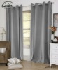 gray elegant polyester cotton living room curtain