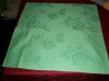 green 100% cotton peony jacquard table napkin