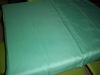 green 100% linen table cloth
