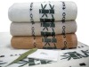 green bamboo towel