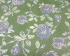 green color printed leather with flower pattern