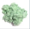 green color short polyester fiber export 3d*51mm