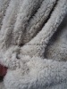 green faux fur fabric bonded