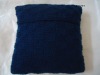 hand knitted cushion