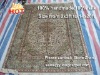 hand knotted 100% silk rugs