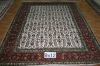 hand knotted oriental pattern silk carpet