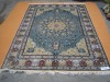 hand knotted persian silk carpet