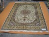 hand knotted persian silk carpet