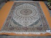 hand knotted persian silk carpet
