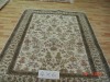 hand knotted pure silk carpet 4*6