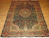 hand knotted silk carpet