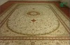 hand knotted silk carpet