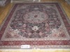 hand knotted silk carpet