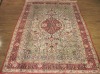 hand knotted silk carpet