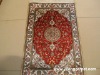 hand knotted silk carpet