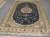 hand knotted silk carpet