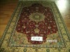 hand knotted silk carpet