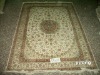 hand knotted silk carpet