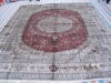 hand knotted silk kashmir oriental rug