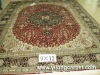 hand knotted silk qum rug 9 x 12