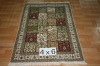 hand knotted silk rug