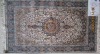 hand knotted silk rug