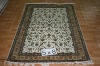 hand knotted silk rug