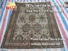 hand knotted wild silk rugs