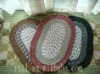 hand-made braided floor mat