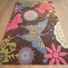 hand tufted acrylic children butterfly carpet rug