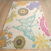 hand tufted acrylic children butterfly carpet rug