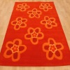 hand tufted acrylic flower rug