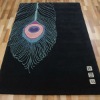 hand tufted acrylic flower rug