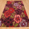 hand tufted acrylic flower rug carpet