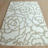 hand tufted acrylic flower rug carpet